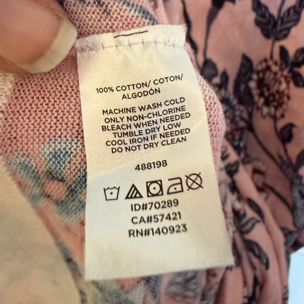 NWOT LOFT Women Lightweight Cotton Pullover Sweater, Multicolor Floral - Picture 4 of 4